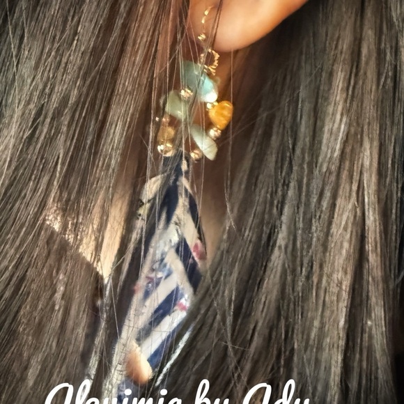 Alquimia Gold and Green Earrings - Picture 1 of 6